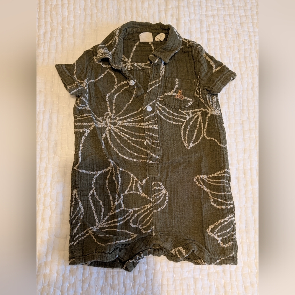 GAP Olive Green Baby Romper